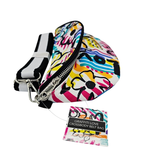 NWT Brighton Graffiti Love Crossbody Belt Bag - Picture 3 of 10